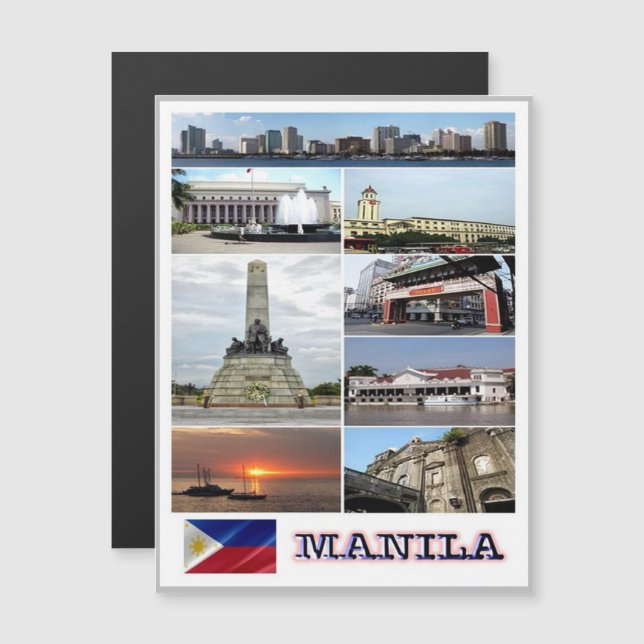 マニラ – フィリピン – モザイク –  (正面/裏面)