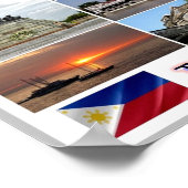 マニラ – フィリピン – モザイク –  ポスター (角)