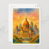 マニラ フィリピン 水彩ポストカード お土産 シーズンポストカード (正面/裏面)