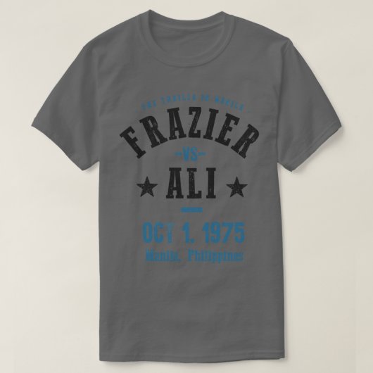マニラTシャツのAli vs Frazier The Thrilla Tシャツ (デザイン正面)