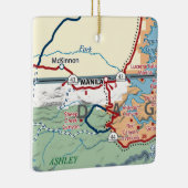 マニラUTの地図 セラミックオーナメント (右)