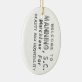 マニングクリスマス装飾品 セラミックオーナメント (右)