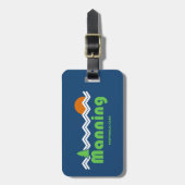 マニングプロヴィショナルパークレトロ ラゲッジタグ (正面縦)