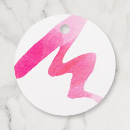 マニー感謝してい |ブライダルシャワーメッセージカード フェイバータグ (裏面)