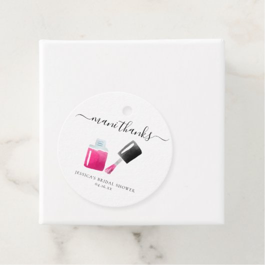 マニー感謝してい |ブライダルシャワーメッセージカード フェイバータグ (インサイチュ)