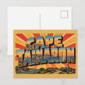 マニ半島のタイナロン岬アート ポストカード (正面/裏面)