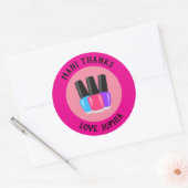 マニ感謝していスパパーティーありがとうステッカー ラウンドシール (封筒)