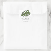 マニ サンクス トロピカル パーム リーフ ブライダル シャワー フェイバー スクエアシール (バッグ)