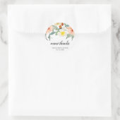 マニ サンクス ピーチ フローラル ブライダル シャワー フェイバー ラウンドシール (バッグ)