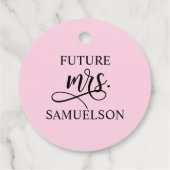 マニ サンクス ブライダル シャワー ピンク ネイル ポリッシュ フェイバータグ (裏面)