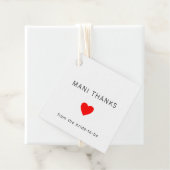 マニ サンクス モダン ミニマリスト ブライダル シャワー フェイバータグ (インサイチュ)