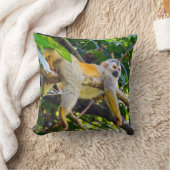 マヌエル・アントニオ国立公園のコスタリカのリスザル クッション (ブランケット)