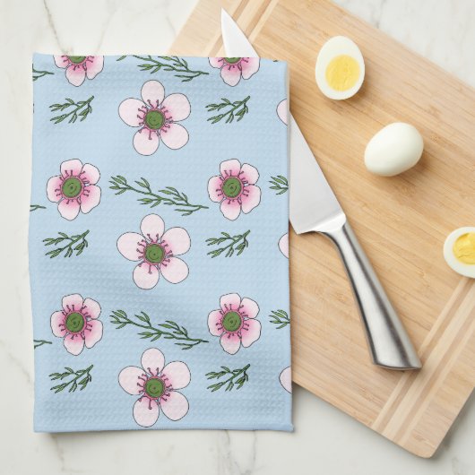 マヌカの花 キッチンタオル (四つ折り)