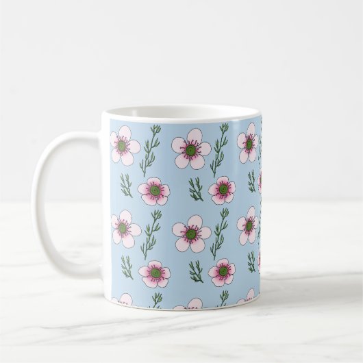 マヌカの花 コーヒーマグカップ (左)