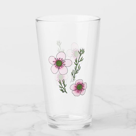 マヌカの花 タンブラーグラス (正面)