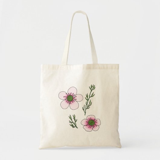 マヌカの花 トートバッグ (正面)