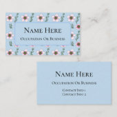 マヌカの花 名刺 (正面/裏面)