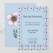 マヌカの花 案内状 (正面/裏面)