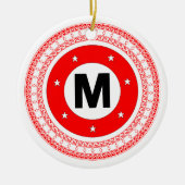 マヌカイ族ミートボールクリスマスオーナメント セラミックオーナメント (正面)