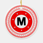 マヌカイ族ミートボールクリスマスオーナメント セラミックオーナメント (裏面)