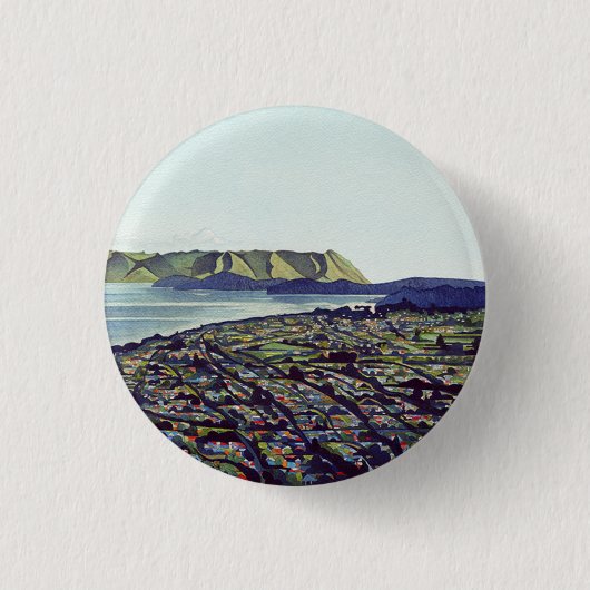 マヌカウ岬 缶バッジ (正面)