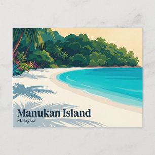 マヌカン島 マレーシア ポストカード
