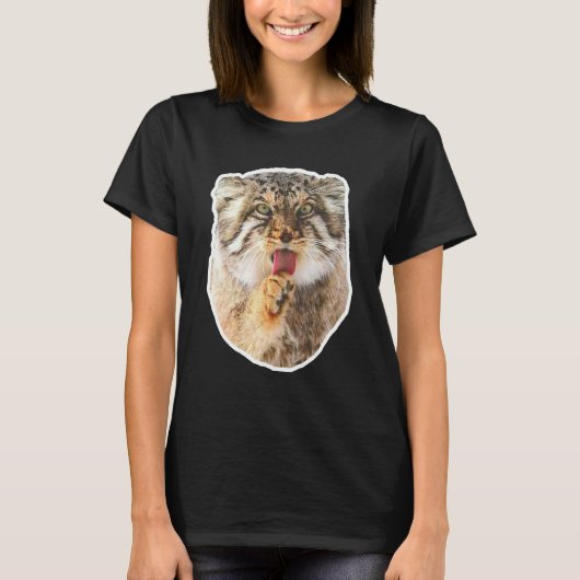 マヌルネコ Tシャツ (正面)