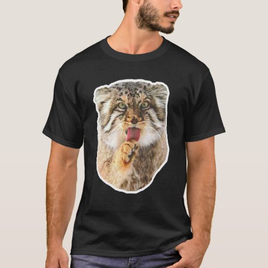 マヌルネコ Tシャツ (正面)