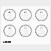 マヌールスラウンド3"シール – 6枚 ラウンドシール (シート)