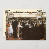 マネによる仮面ボールオペラ大晦日パーティー 招待状 (正面/裏面)