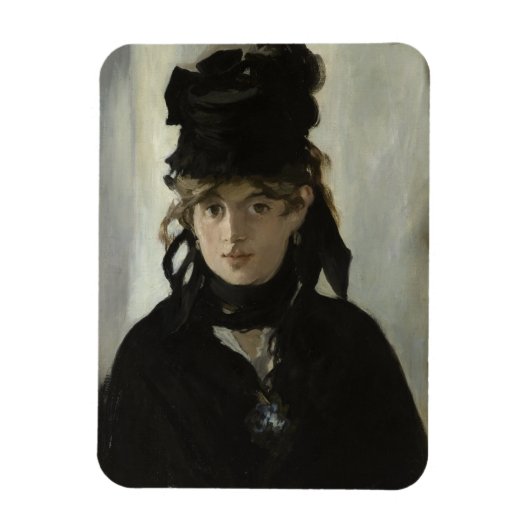 マネのブーケを持つBerthe Morisot マグネット (縦)