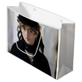 マネの花束を添えたBerthe Morisot ラージペーパーバッグ (正面アングル)