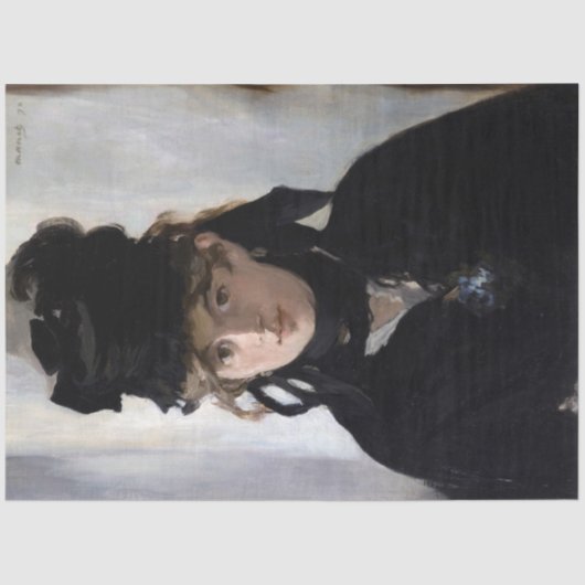 マネの花束を添えたBerthe Morisot 薄葉紙 (正面)