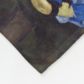 マネの草の上の昼食会 フリースブランケット (角)