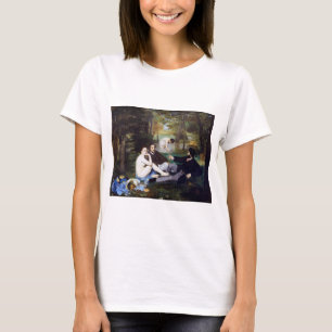 マネの草の上の昼食会 Tシャツ