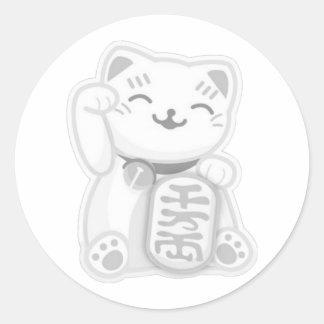 マネキネコグレイ ラウンドシール