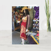 マネキンが言う誕生日LABLY ***孫娘**** カード (正面)