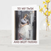 マネキンが「幸せな誕生日ツイン/友達」と最高の言う カード (黄色い花)