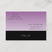 マネキンのファッション・デザイナー 名刺 (裏面)