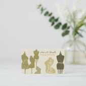 マネキンを縫うファッションの専門のヴィンテージ 名刺 (スタンド正面)