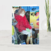 マネキンスタイル「40th」誕生日 カード (正面)