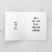 マネキンスタイル「40th」誕生日 カード (内部)