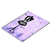 マネキンスタンドヴィンテージレトロパープルファッション ノートブック (左側)