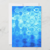 マネキンスタンドヴィンテージレトロブルーファッションパーティー 招待状 (裏面)