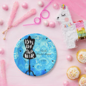 マネキンスタンドヴィンテージレトロブルーブライダルシャワー ペーパープレート (パーティー)