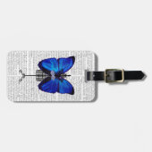 マネキンブルーバタフライ ラゲッジタグ (正面横)