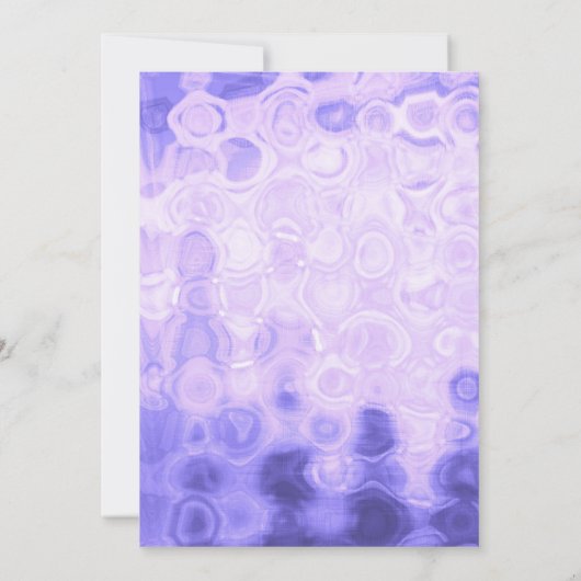 マネキンモダングラムファッションパープルブライダルシャワー 招待状 (裏面)