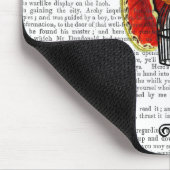 マネキンレッド&イエローバタフライ マウスパッド (コーナー)