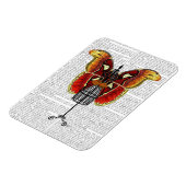 マネキンレッド&イエローバタフライ マグネット (左側)