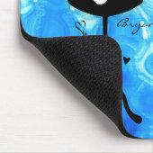 マネキンヴィンテージレトロブルーファッショングラムガーリー マウスパッド (コーナー)